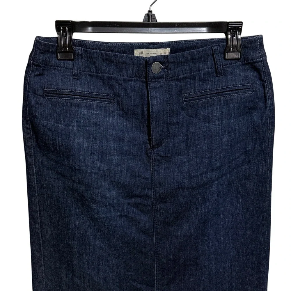 Red Tie-Dye Pencil Skirt - Classic Denim Sheath‎